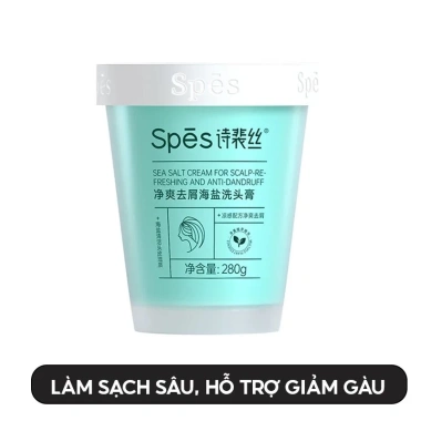 Dầu Gội Tẩy Tế Bào Chết Muối Biển SPES 280g - Giảm Gàu, Tóc Bồng Bềnh, Sạch Sâu, Giá 169k 8 Dầu Gội Tẩy Tế Bào Chết Muối Biển SPES 280g - Giảm Gàu, Tóc Bồng Bềnh, Sạch Sâu, Giá 169k 8