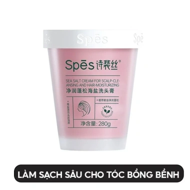 Dầu Gội Tẩy Tế Bào Chết Muối Biển SPES 280g - Giảm Gàu, Tóc Bồng Bềnh, Sạch Sâu, Giá 169k 9 Dầu Gội Tẩy Tế Bào Chết Muối Biển SPES 280g - Giảm Gàu, Tóc Bồng Bềnh, Sạch Sâu, Giá 169k 9