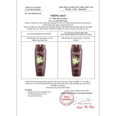 Dầu gội Thái Dương 7 Gold Hoa Bưởi Tây 200ml-500ml - Giá 108k gàu, ngứa, nấm da đầu