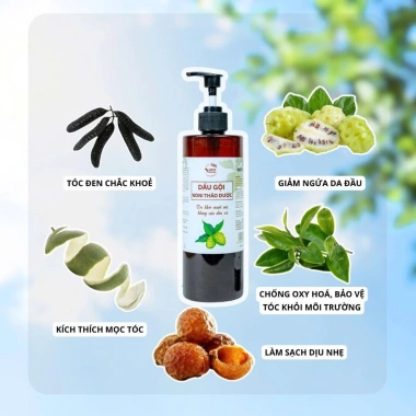 Dầu gội thảo dược Adeva Noni - Giảm gàu, ngừa rụng, tóc bềnh mềm mượt, chỉ 165k