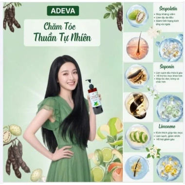 Dầu gội thảo dược Adeva Noni - Giảm gàu, ngừa rụng, tóc bềnh mềm mượt, chỉ 165k