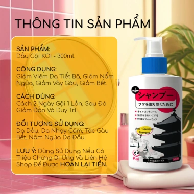 Dầu Gội Thảo Mộc Nhật Bản - Tinh Chất Hoa Nhài Giảm Nấm, Gàu, Tóc Ẩm Mốc, Bết - Giá 200.000 VND (Giảm từ 254.000 VND)
