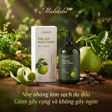 Dầu gội thiên nhiên Maldala giảm rụng tóc 500ml - Bưởi, Trầm hương, Tràm trà, Bồ kết - 285.000₫ 3 Dầu gội thiên nhiên Maldala giảm rụng tóc 500ml - Bưởi, Trầm hương, Tràm trà, Bồ kết - 285.000₫ 3