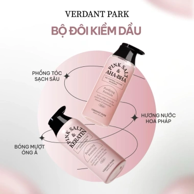 Dầu Gội và Dầu Xả Muối Hồng Himalaya Verdant Park 500ml - Kiềm Dầu, Diệt Gàu, Tăng Độ Phồng Tóc - Giá 199.000₫ 3 Dầu Gội và Dầu Xả Muối Hồng Himalaya Verdant Park 500ml - Kiềm Dầu, Diệt Gàu, Tăng Độ Phồng Tóc - Giá 199.000₫ 3
