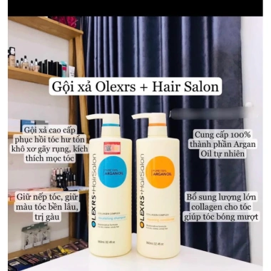 Dầu gội và xả Olexrs Argan Oil Collagen Complex 500ml-960ml - Dưỡng sâu, bóng mượt, giảm gãy rụng 2