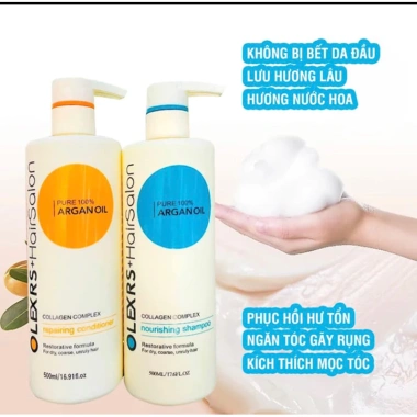 Dầu gội và xả Olexrs Argan Oil Collagen Complex 500ml-960ml - Dưỡng sâu, bóng mượt, giảm gãy rụng 3