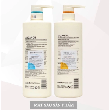 Dầu gội và xả Olexrs Argan Oil Collagen Complex 500ml-960ml - Dưỡng sâu, bóng mượt, giảm gãy rụng 5
