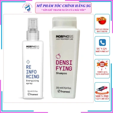 Dầu gội và xịt Framesi Morphosis Densifying 250ml 150ml – Dưỡng tóc rụng, kích thích mọc tóc, chỉ 410.620₫