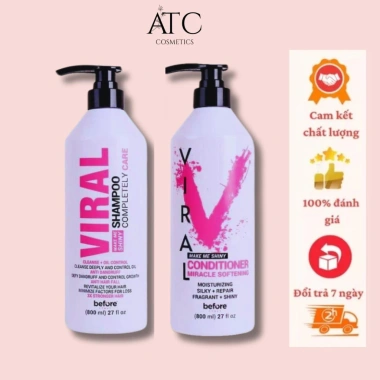 Dầu gội Viral B4 800ml Phục hồi tóc hư tổn, thơm mềm mượt, trị gàu Giá 389.000 VND 10