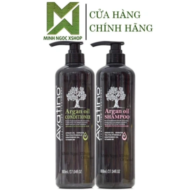 Dầu gội xả Avatino Argan Oil 800ml Phục hồi tóc hư tổn, siêu mượt, giảm giá 680k