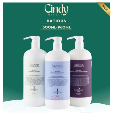Dầu gội xả Batious Extra Volume 500-960ml - Phục hồi đa tầng, tái tạo nang tóc, giảm gãy rụng, ngăn gàu kiềm