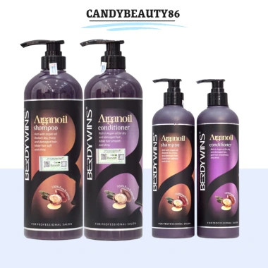 Dầu Gội Xả BERDYWINS Argan Oil 1.000ml - Dưỡng ẩm, Phục hồi tóc khô xơ, Kích thích mọc tóc, Giá chỉ 270.000đ