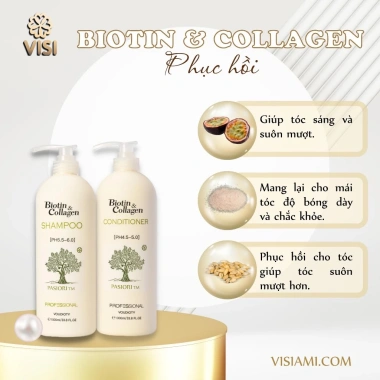Dầu gội xả Biotin Collagen Voudioty 1.000ml - Phục hồi, chống rụng, tóc trắng, giảm còn 250k 3