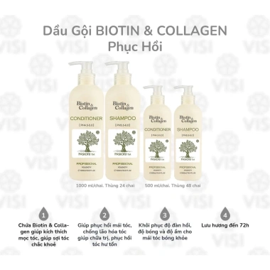 Dầu gội xả Biotin Collagen Voudioty 1.000ml - Phục hồi, chống rụng, tóc trắng, giảm còn 250k 4