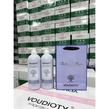 Dầu gội xả Biotin Collagen Voudioty 500/1.000ml - Chống rụng tóc, giảm gàu, kiểm soát dầu, phục hồi tóc - Giá 320.000 VND