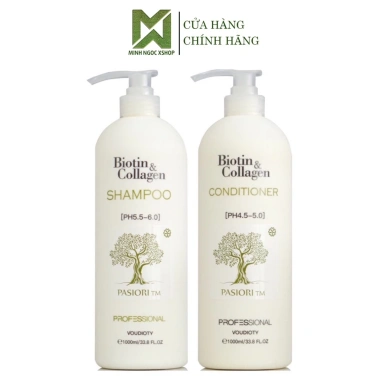 Dầu gội xả Biotin Collagen Voudioty 500/1.000ml - Chống rụng tóc, giảm gàu, kiểm soát dầu, phục hồi tóc - Giá 320.000 VND