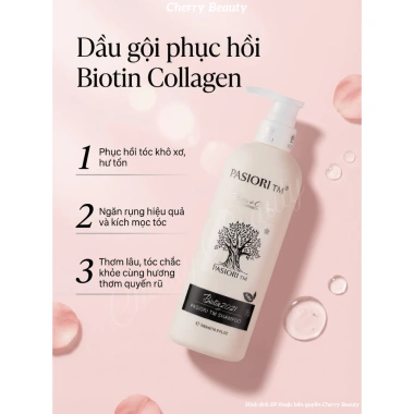Dầu gội xả Biotin Collagen Voudioty giảm rụng tóc, phục hồi hư tổn, kiềm dầu, giảm gàu 500ml-1.000ml - 184k