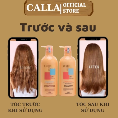 Dầu Gội Xả Collagen KENDY 800ml x2 - Cao Cấp, Dưỡng ẩm, Tóc Bóng Mượt, Hương Nước Hoa - Giá 247.500đ