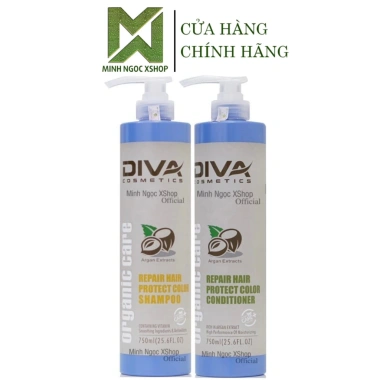 Dầu gội xả Diva Repair Color 500-750ml - Giữ màu, phục hồi tóc nhuộm, giá giảm 500k