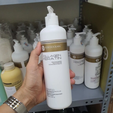 Dầu Gội Xả EDEDOCEAN Keratin 1.000ml – Kiềm Dầu, Phục Hồi, Nang Tóc Mềm Mượt