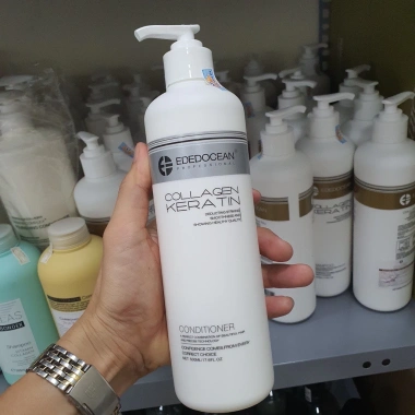 Dầu Gội Xả EDEDOCEAN Keratin 1.000ml – Kiềm Dầu, Phục Hồi, Nang Tóc Mềm Mượt