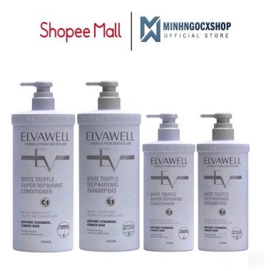 Dầu Gội Xả ELVAWELL White Truffle 500ml-1.000ml - Giảm Gàu, Ngăn Rụng, Kiểm Soát Dầu, 300k 2 Dầu Gội Xả ELVAWELL White Truffle 500ml-1.000ml - Giảm Gàu, Ngăn Rụng, Kiểm Soát Dầu, 300k 2