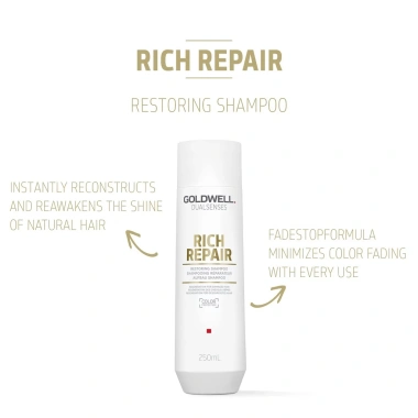 Dầu gội xả Goldwell Dualsenses Rich Repair 250ml + 200ml - Phục hồi tóc hư tổn, giá chỉ 350.000 VND