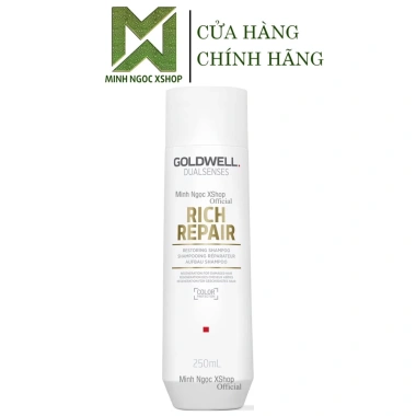 Dầu gội xả Goldwell Dualsenses Rich Repair 250ml + 200ml - Phục hồi tóc hư tổn, giá chỉ 350.000 VND