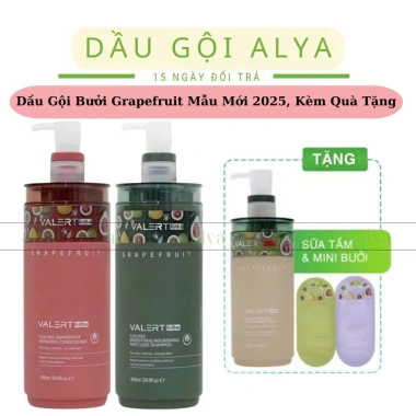 Dầu gội xả Grapefruit Valert - Nhanh mọc tóc, giảm rụng - ALYA chính hãng 115k 8