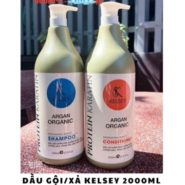 Dầu Gội Xả Kelsey Argan Organic Protein Karatin 800ml - Thơm, Mềm Mượt, Phục Hồi Tóc - Giá 140.000 VND 3 Dầu Gội Xả Kelsey Argan Organic Protein Karatin 800ml - Thơm, Mềm Mượt, Phục Hồi Tóc - Giá 140.000 VND 3