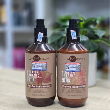 Dầu Gội Xả Keratin Lambor 1.000ml*2 - Sạch Gàu, Chống Gãy Rụng, Phục Hồi Nang Tóc 7 Dầu Gội Xả Keratin Lambor 1.000ml*2 - Sạch Gàu, Chống Gãy Rụng, Phục Hồi Nang Tóc 7