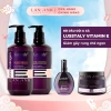 Dầu gội & xả Lusstaly Collagen Vitamin E 800ml - Hấp, tóc hư tổn, giảm gãy rụng, 20.000