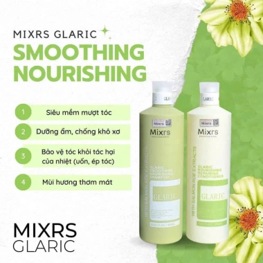Dầu Gội Xả Mixrs Glaric 800ml Tóc Suôn Mượt Giảm Gàu Ngăn Gãy Rụng Phục Hồi Hư Tổn Chính Hãng Giá Ưu Đãi