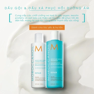 Dầu gội xả Moroccanoil phục hồi, dưỡng ẩm, tăng phồng, suôn mượt, chống rối, giữ màu - Giá ưu đãi 845.000đ 10