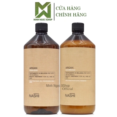 Dầu gội xả Nashi Argan 1.000ml - Phục hồi mọi loại tóc, giảm giá 22% chỉ 2.850.000₫