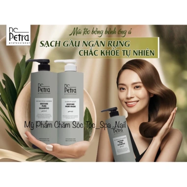 Dầu gội xả NC Petra Restore Pure Phục hồi tóc hư tổn suôn mượt công nghệ sinh học giảm giá 22% chỉ 825.000₫ 5 Dầu gội xả NC Petra Restore Pure Phục hồi tóc hư tổn suôn mượt công nghệ sinh học giảm giá 22% chỉ 825.000₫ 5
