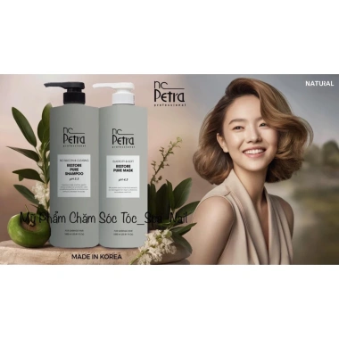 Dầu gội xả NC Petra Restore Pure Phục hồi tóc hư tổn suôn mượt công nghệ sinh học giảm giá 22% chỉ 825.000₫ 10 Dầu gội xả NC Petra Restore Pure Phục hồi tóc hư tổn suôn mượt công nghệ sinh học giảm giá 22% chỉ 825.000₫ 10