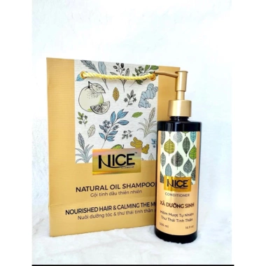 Dầu gội xả Nice Detox 500ml - Dưỡng sinh, mềm mượt, giảm gàu, ngứa, nấm da đầu