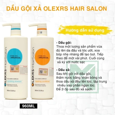 Dầu gội xả Olexrs Hair Salon 960ml - Phục hồi, chống rụng, kích tóc, 450.000 VND 3