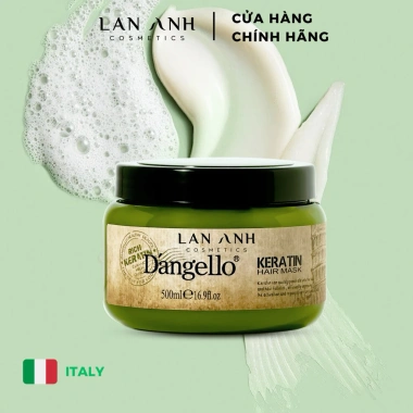 Dầu gội, xả, tinh dầu, dầu hấp Dangello Keratin 60/800ml - Phục hồi tóc hư tổn, giảm gãy rụng, 20k 6