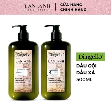 Dầu gội, xả, tinh dầu, dầu hấp Dangello Keratin 60/800ml - Phục hồi tóc hư tổn, giảm gãy rụng, 20k 10
