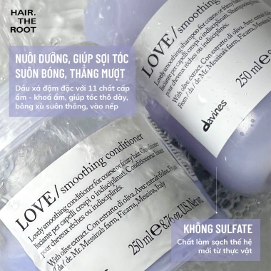 Dầu Gội Xả và Ủ Tóc Davines Nounou Minu Love Smoothing - Phục Hồi Tóc Hư Tổn, Tẩy Nhuộm, Giá 380.000 3 Dầu Gội Xả và Ủ Tóc Davines Nounou Minu Love Smoothing - Phục Hồi Tóc Hư Tổn, Tẩy Nhuộm, Giá 380.000 3