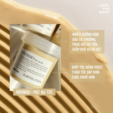Dầu Gội Xả và Ủ Tóc Davines Nounou Minu Love Smoothing - Phục Hồi Tóc Hư Tổn, Tẩy Nhuộm, Giá 380.000