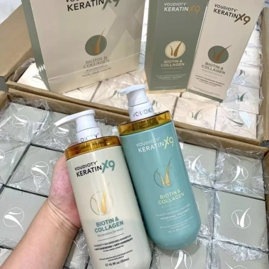 Dầu Gội Xả Voudioty Keratin 500ml – Khôi phục tóc hư nặng, giảm giá 200.000 VND