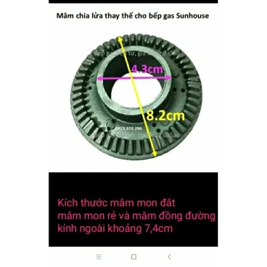 Đầu hâm & Đầu chia lửa bếp ga - Giá chỉ 19.999 VND, hiệu suất cao, an toàn