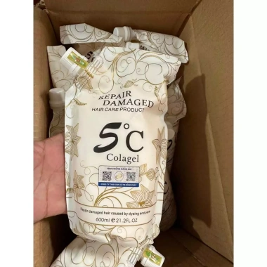 Dầu hấp tóc 5C Collagen 600ml - Dưỡng sâu, tăng bóng, giảm rụng, giảm 20% còn 196k 2