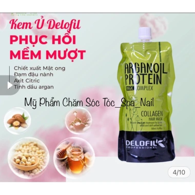 Dầu Hạp Ủ Tóc Phục Hồi Dưỡng Ẩm Collagen Arganoil Protein 500ml Túi/Hũ Giá 250k