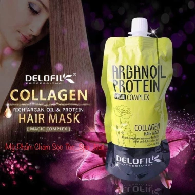 Dầu Hạp Ủ Tóc Phục Hồi Dưỡng Ẩm Collagen Arganoil Protein 500ml Túi/Hũ Giá 250k