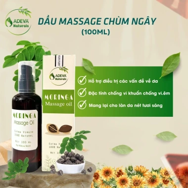 Dầu hạt chùm ngây ép lạnh Moringa Oil Adeva Noni 100ml - Dưỡng ẩm, giảm ngứa, vảy nến, viêm da - 175.420 VND 4