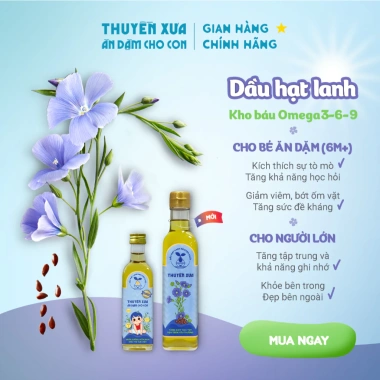 Dầu hạt lanh nguyên chất Thuyền Xưa 65ml - Dầu ăn dặm bé, hỗ trợ tiêu hoá, 85.000₫ 5